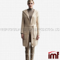 Cashmere Hooded Long Cardigan